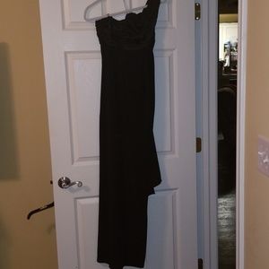 Long, elegant black formal